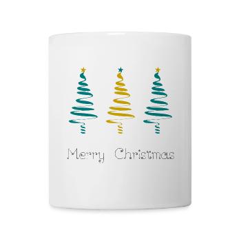 WEIHNACHTEN. FROHE WEIHNACHTEN. FROHE WEIHNACHTEN. WEIHNACHTSMANN. IRSAS - Tasse - Weiß - Vorne