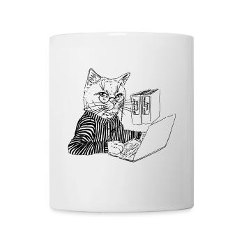 OFFICE KITTY - Mug - white - Front