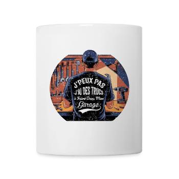 Papa Bricoleur Cadeau Humour Garage Bricolage - Mug blanc - blanc - Devant