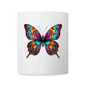 Schmetterling - Tasse - Weiß - Vorne