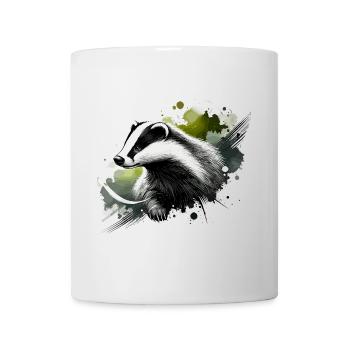 Colorful Watercolor Shaving Brush - Mug - white - Front