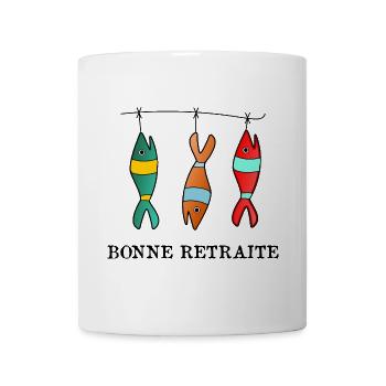 RETRAITE. RETRAITE. RETRAITEE. BONNE RETRAITE - Mug blanc - blanc - Devant