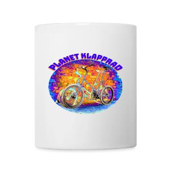 Mifa Klapp-Fahrrad Faltrad Bike Reiserad Geschenk - Tasse - Weiß - Vorne