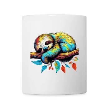 Faultier - Tasse - Weiß - Vorne