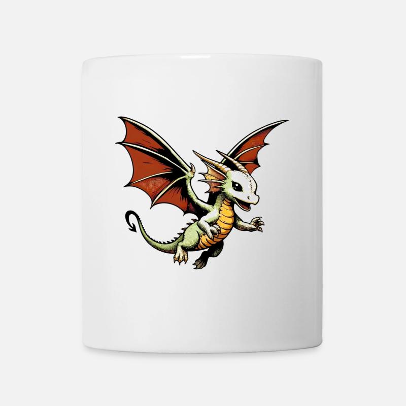 Drache - Tasse - Weiß