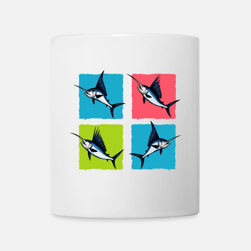 Schwertfisch - Tasse - Weiß