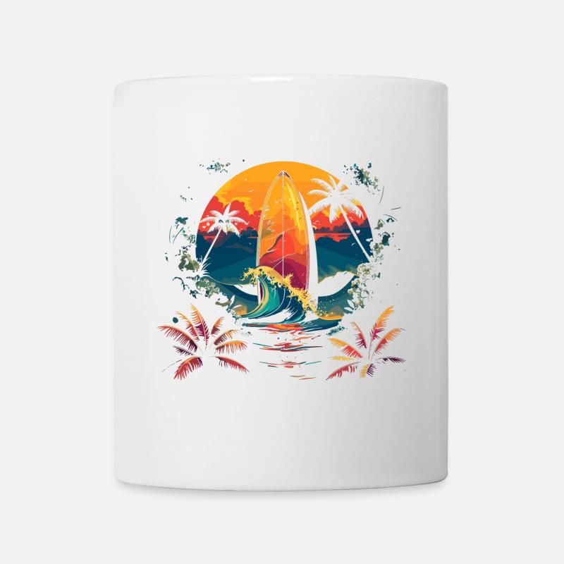 Surfen - Tasse - Weiß