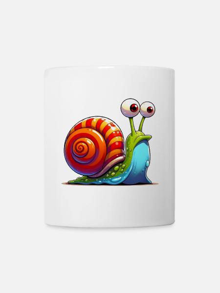 Schnecke - Tasse - Weiß