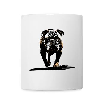 Bulldog Bulldogs Silhouette - Mug - white - Front