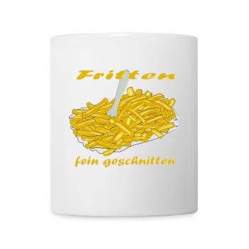 Pommes Frittes - Tasse - Weiß - Vorne