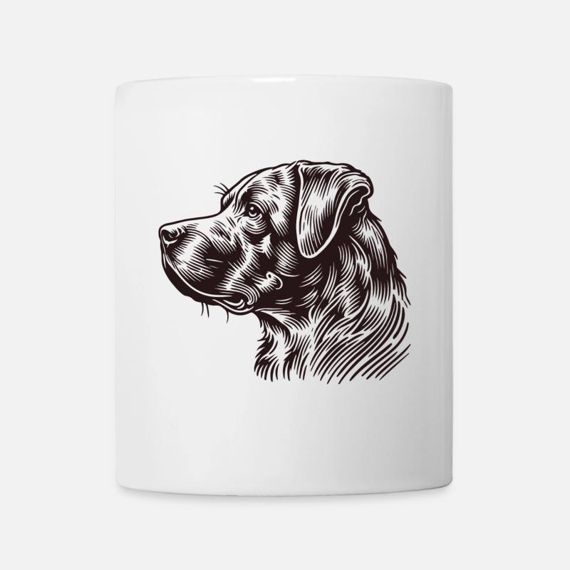 Hundeprofil - Tasse - Weiß