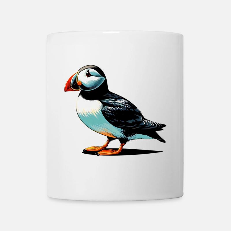 Papageitaucher - Tasse - Weiß