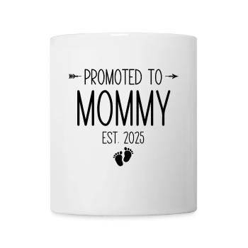 Promu au rang de maman est. 2025 - Mug blanc - blanc - Devant