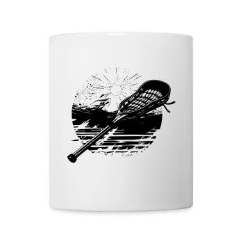 Lacrosse sticks - Mug - white - Front