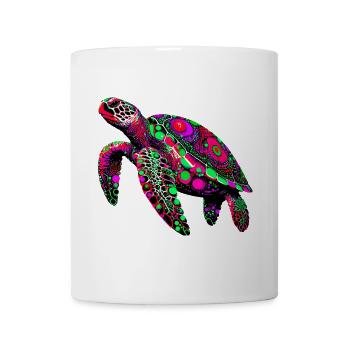 Schildkröte - Tasse - Weiß - Vorne