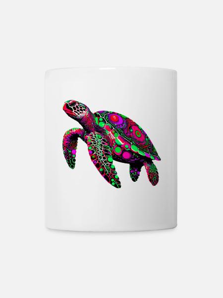 Schildkröte - Tasse - Weiß