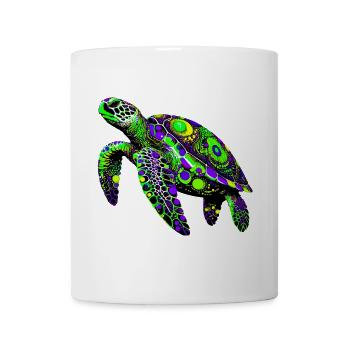 Schildkröte - Tasse - Weiß - Vorne