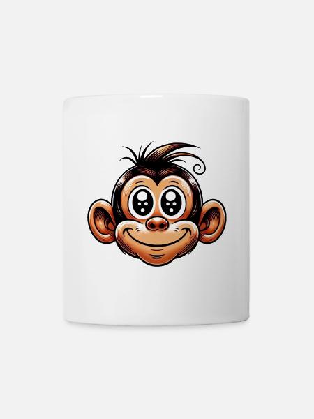 Affe - Tasse - Weiß