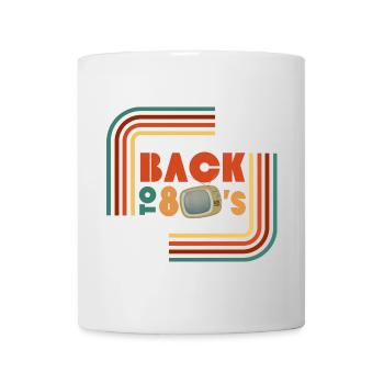 Rückblick 80er Retro TV - Tasse - Weiß - Vorne