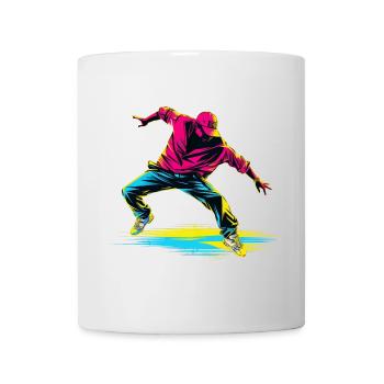 Breakdance Retrowave - Tasse - Weiß - Vorne