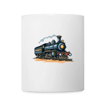 Eisenbahn Illustration - Tasse - Weiß - Vorne