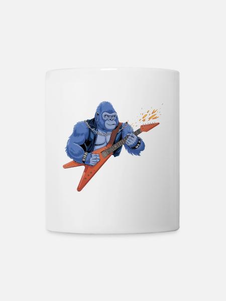 Rockin' Gorilla - Tasse - Weiß