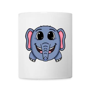Elefant niedlich - Tasse - Weiß - Vorne