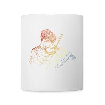Geigenspieler Junge - Tasse - Weiß - Vorne