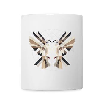 Two Doves in Geometric Style – Harmony Symbol - Mug - white - Front