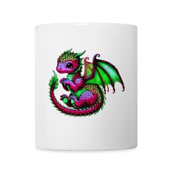 Drache - Tasse - Weiß - Vorne
