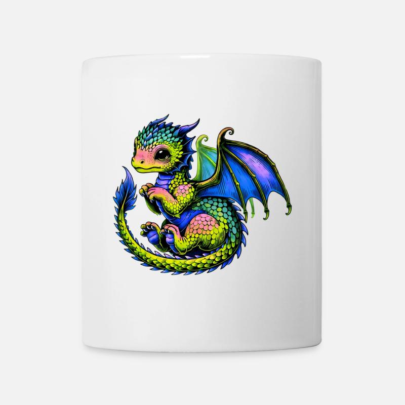 Drache - Tasse - Weiß
