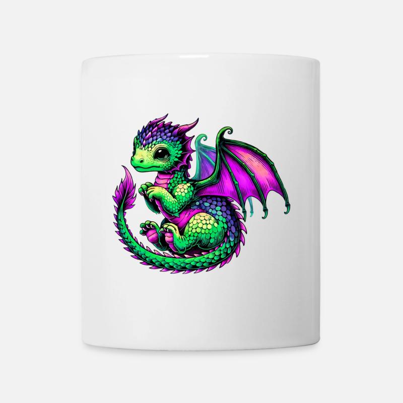 Drache - Tasse - Weiß