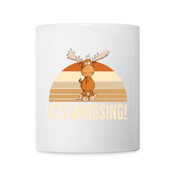 Droll orignal motif animal Scandinavie dicton d’orignal - Mug blanc - blanc - Devant