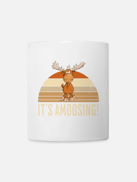 Droll orignal motif animal Scandinavie dicton d’orignal - Mug blanc - blanc