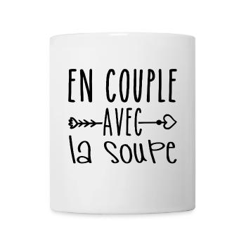 Paare mit Suppe, Suppe Fans Geschenk - Tasse - Weiß - Vorne