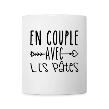 As a Couple with Pasta, Pasta Fans Gift - Mug - white - Front
