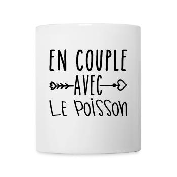Paare mit Fische, Fische Fans Geschenk - Tasse - Weiß - Vorne