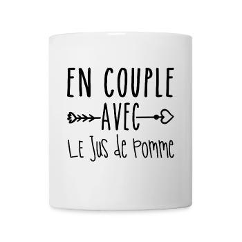 Couples with Apple Juice, Apple Juice Fans - Mug - white - Front