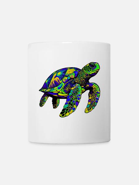 Meeresschildkröte - Tasse - Weiß