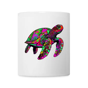 Tortue marine - Mug blanc - blanc - Devant