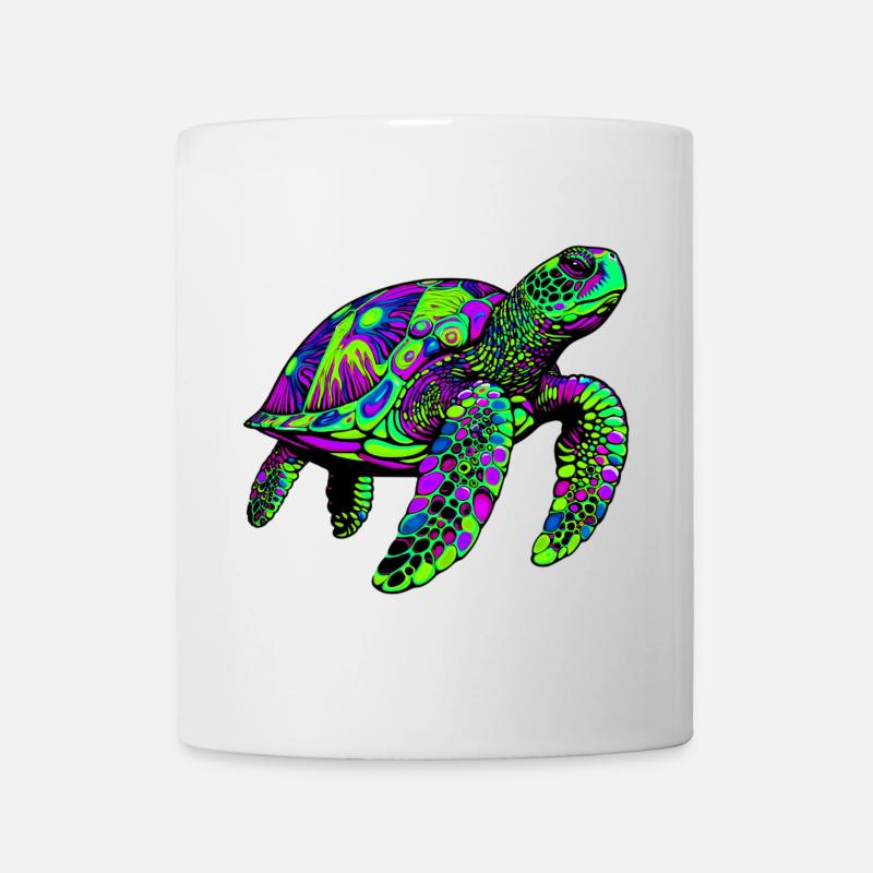 Tortue marine - Mug blanc - blanc