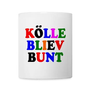 kölle bliev bunt - Tasse - Weiß - Vorne
