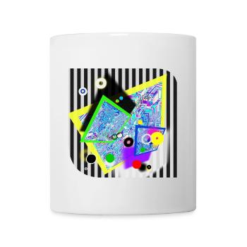 Buntes Leben - Tasse - Weiß - Vorne