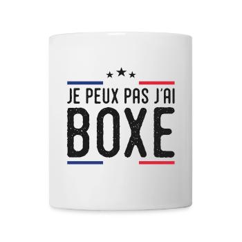 Boxen Ich kann nicht Boxen Boxen Frankreich - Tasse - Weiß - Vorne