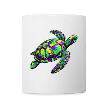 Tortue marine - Mug blanc - blanc - Devant