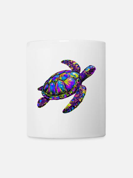 Meeresschildkröte - Tasse - Weiß