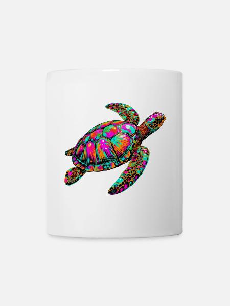 Tortue marine - Mug blanc - blanc
