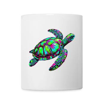 Tortue marine - Mug blanc - blanc - Devant