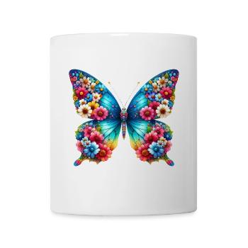 Schmetterling - Tasse - Weiß - Vorne