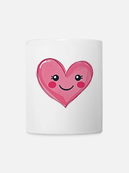 Herz - Tasse - Weiß